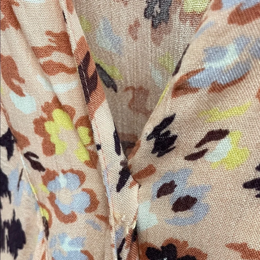 Sofia by Sofia Vergara Peach Floral Maxi Full Wrap Dress - Picture 8 of 9